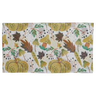 Seamless pattern of tropical pumpkins and carrots