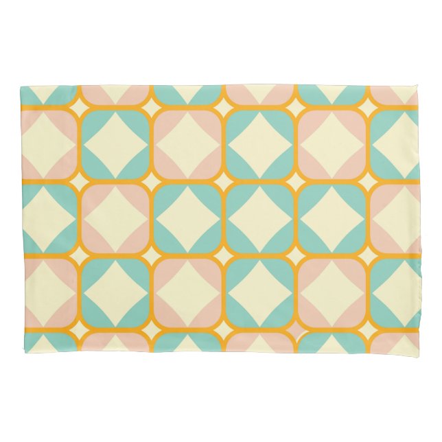 Seamless retro pattern with rounded squares (Frente-Esquerda)
