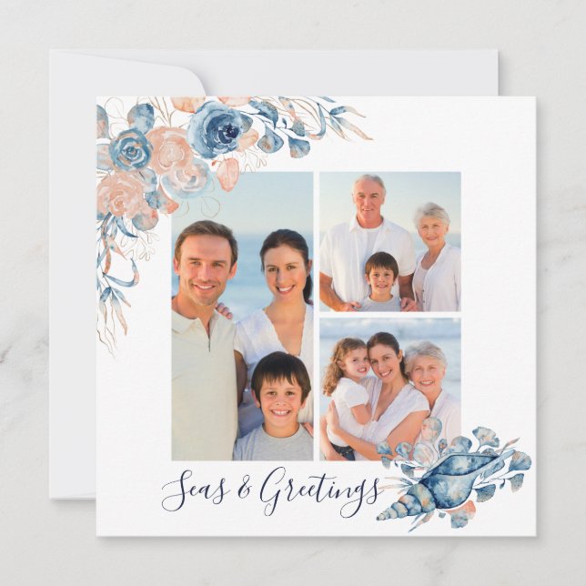 Seas e Saudações Foto Náutica de Natal 3 (Frente)