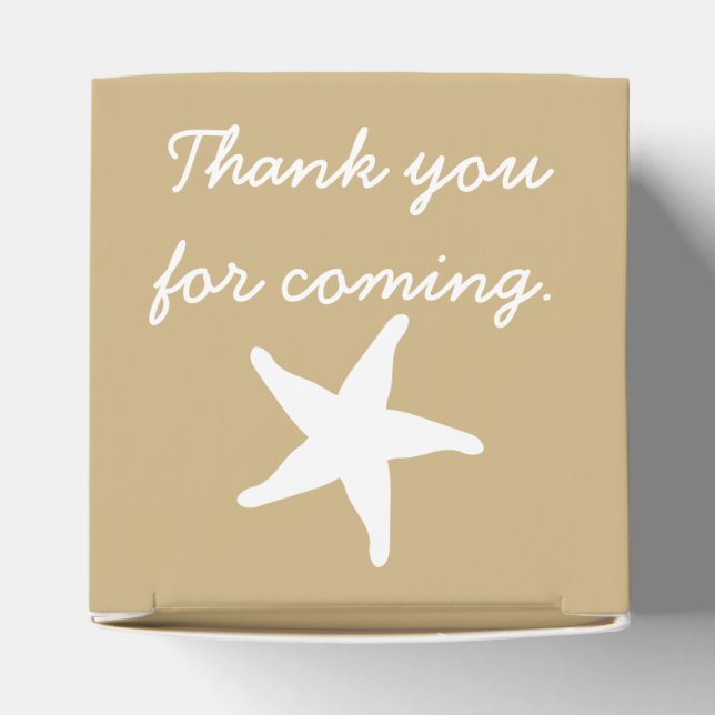 Seasheles de Verão em caixa de favores de areia (Topo)