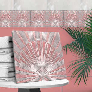 Seashell Art Deco - Rosa Quartz e Pearl