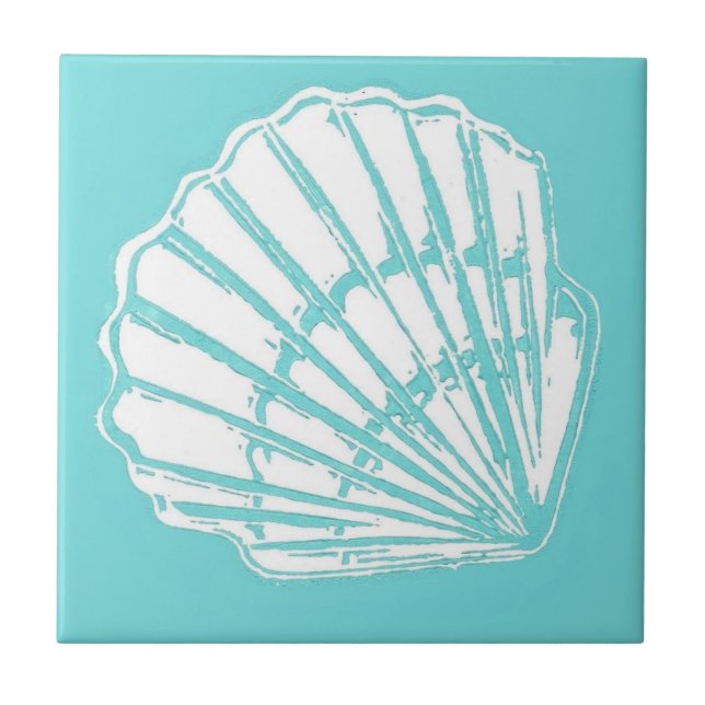 Seashell com azulejo de turquesa (Frente)
