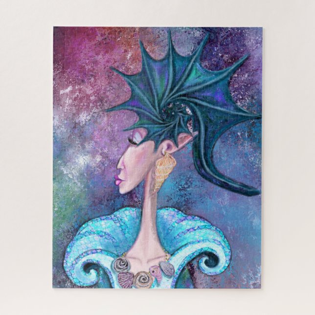 Seashell Lady Jigsee Quebra-cabeça - Pintura (Vertical)