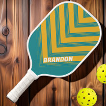 Seashell Sunrise Vintage Chevron Fade com Nome