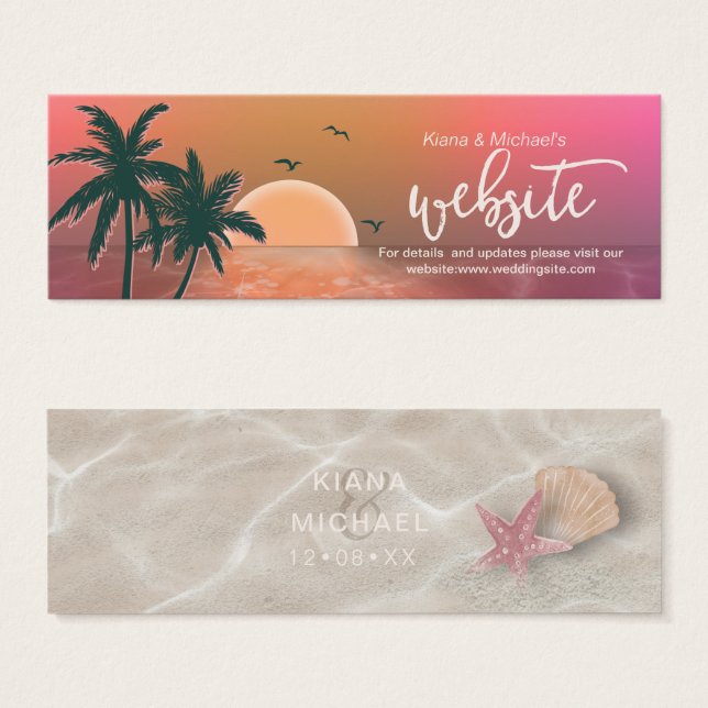 Seashells and Sand Wedding ID582 (Frente & Verso)
