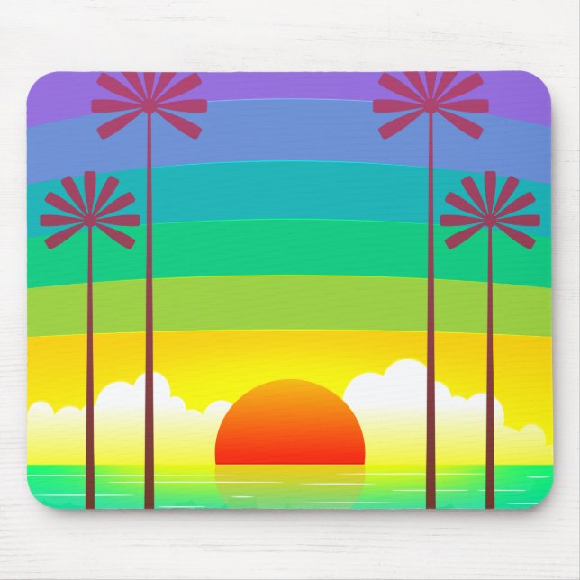 Seaside Sunset Mousepad (Frente)