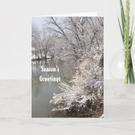 Seasons Greeting Modelo Card Winter Pond