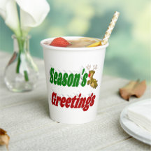 Seasons saúda Reindee tipografia de Natal