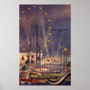Seattle, poster da feira de mundo Washington1962