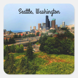 Seattle Skyline nº 3 adesivos