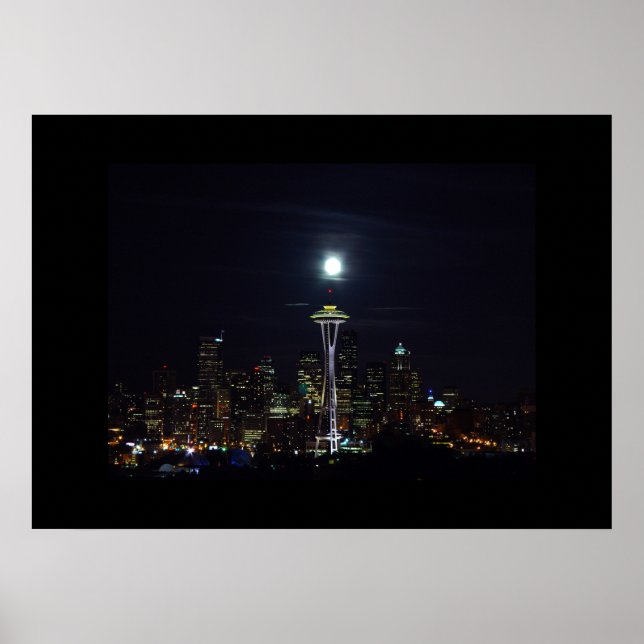 Seattle Skyline Poster (Frente)