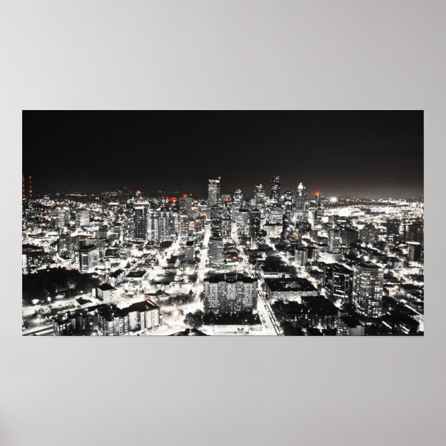 Seattle Skyline Poster (Frente)