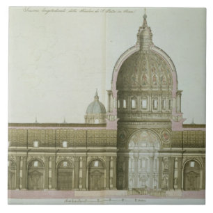 Secção transversal longitudinal de St Peter em