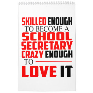 Secretário Calendário Engraçado Presente da escola