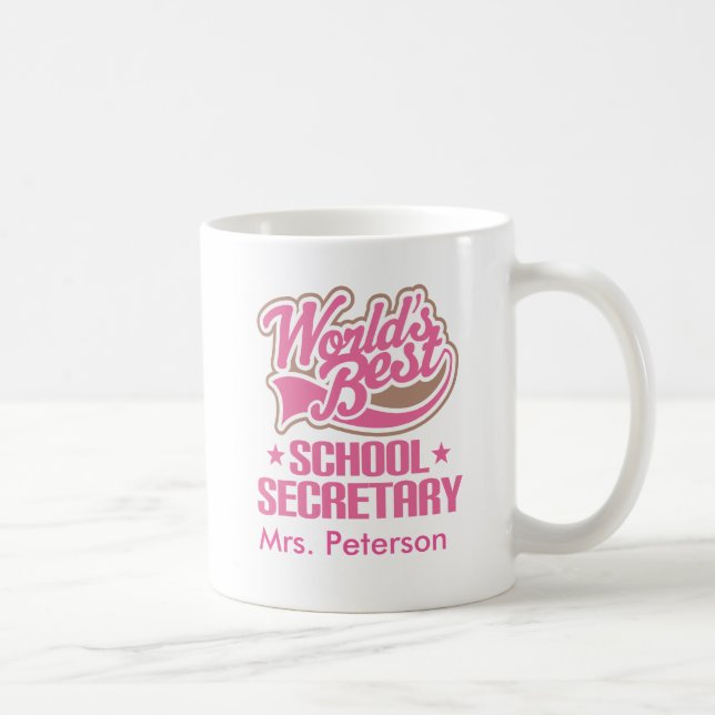 Secretário Personalized Caneca da escola dos (Direita)
