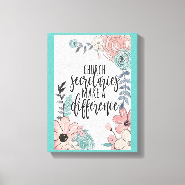 Secretários da Igreja Impressão de Telas Esticadas (Frente)