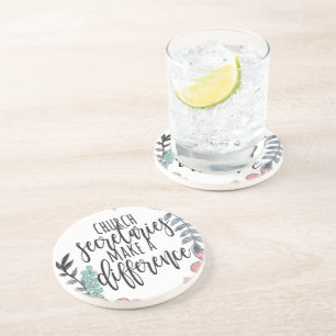 Secretários da Igreja Sandstone Porta copos