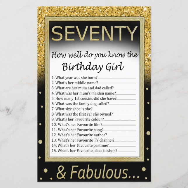 SÉCULO: Como você conhece a aniversariante? (Frente)