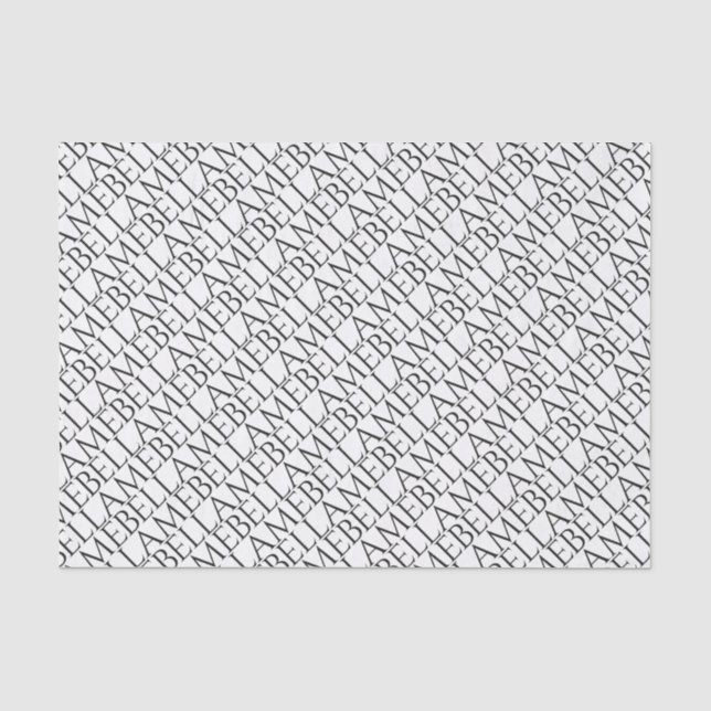 Seda 10 libras. Lenço de papel branco de Bellame (Frente )