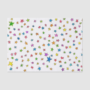 Seda A estrela polvilha o lenço de papel