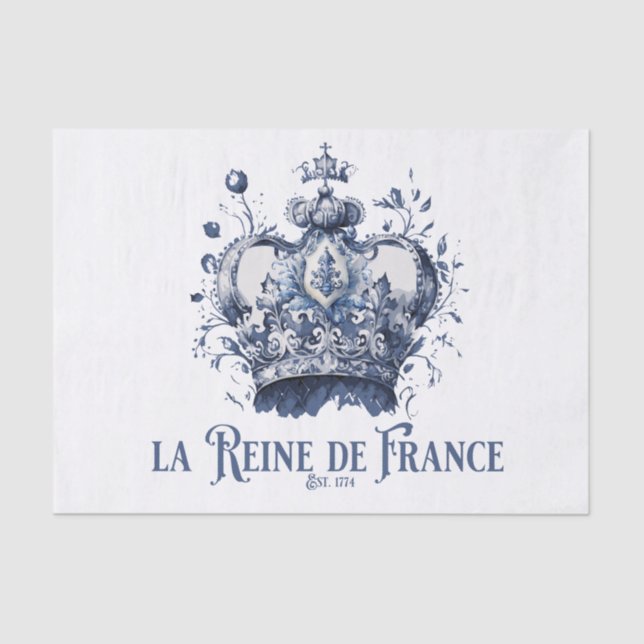 Seda A Rainha da França de Papel Tecido (Frente )