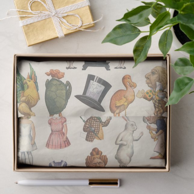 Seda Alice no País das Maravilhas, Boneca de Papel Vito (Presente)