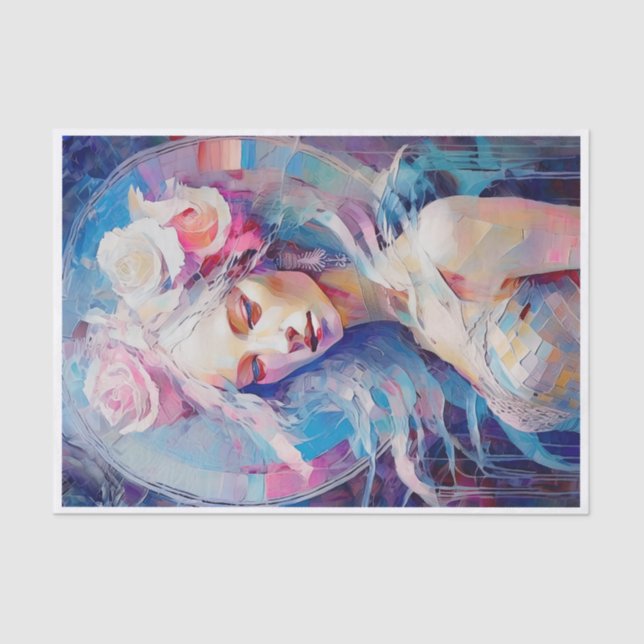 Seda Alma de um Anjo, Colagem de Papel Pastel, Desligam (Frente )