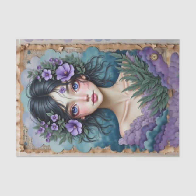 Seda Ametyst Dreamer | 💜 de papel de dissociação 🌧️ (Frente )