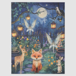 Seda Animais Caprichosos da Floresta & Papel de Decoupa