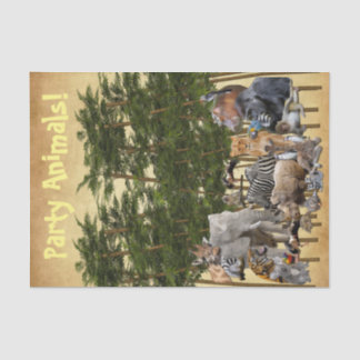 Seda Animais de Partes de Papel Tecido