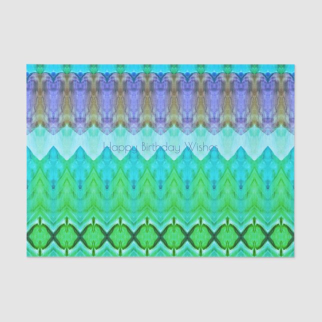 Seda Aniversário ou Papel Tecido de Ocasião em Teto (Frente )