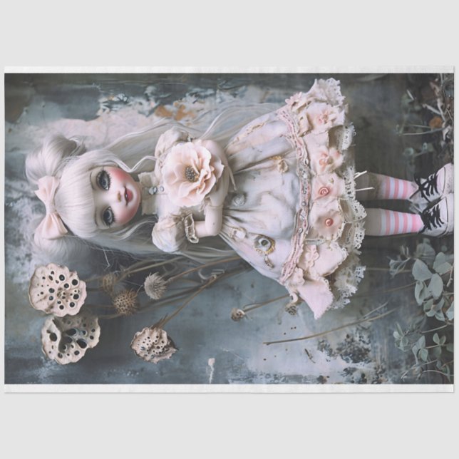 Seda Annabelle Pink - Papel Tecidual De Descamação De V (Frente )