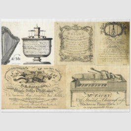 Seda Anúncios de instrumentação musical papel de desvin