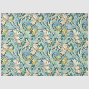 Seda Arte Nouveau Papel de Wallpaper Floral Design Deco