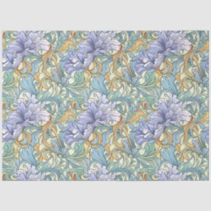 Seda Arte Nouveau Papel de Wallpaper Floral Design Deco