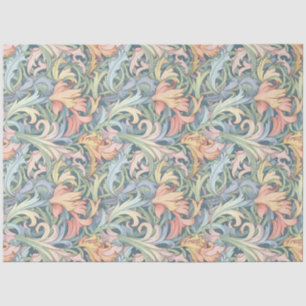 Seda Arte Nouveau Papel de Wallpaper Floral Design Deco