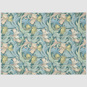 Seda Arte Nouveau Papel de Wallpaper Floral Design Deco