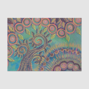 Seda árvore do lenço de papel da vida