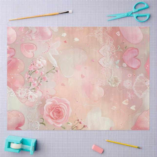 Seda Asas de Papel e Rosas (Arte )