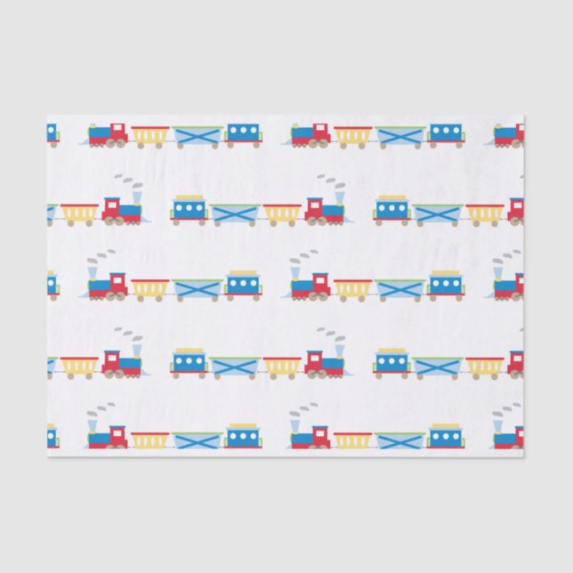 Seda Azuis do lenço de papel do trem (Frente )