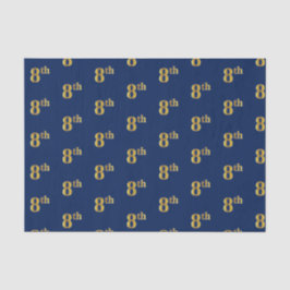 Seda Azul, Faux Dourado 8.º (Oitavo) Papel Tecido de Ev