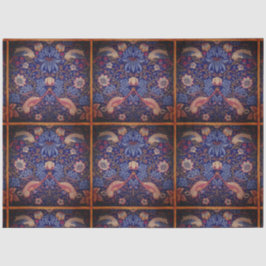 Seda Azulejo de pássaros - Design 2 Papel de Tecido de 