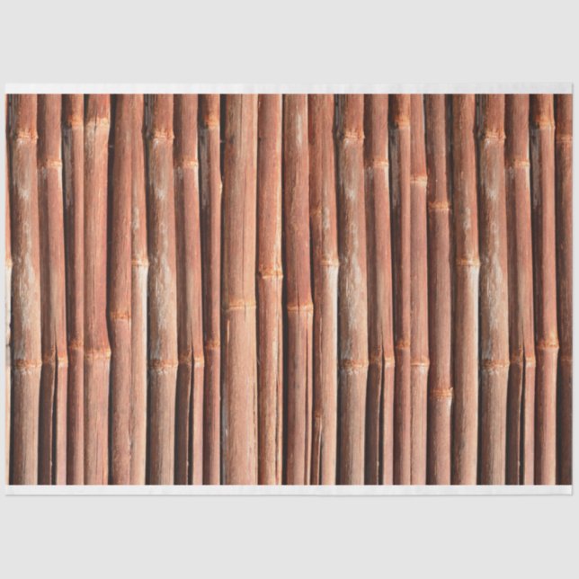 Seda Bambu Decoupage 26 Papel Tecido de Fundo (Frente )