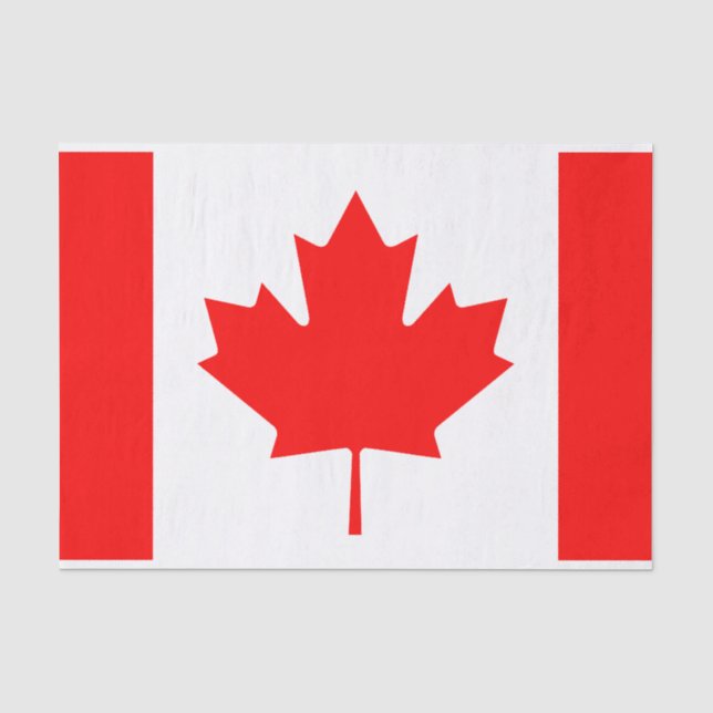 Seda Bandeira canadiana papel de tecidos para embalagem (Frente )