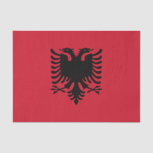 Seda Bandeira do lenço de papel de Albânia