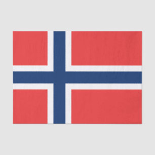 Seda Bandeira do lenço de papel de Noruega