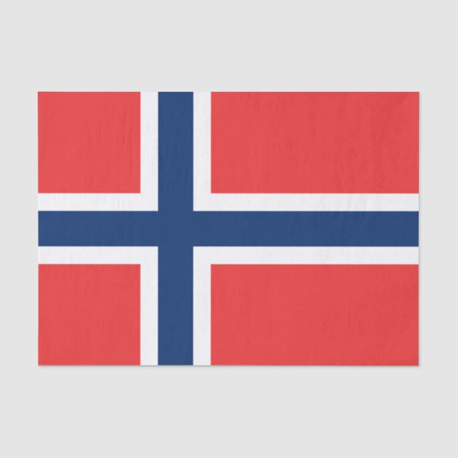 Seda Bandeira do lenço de papel de Noruega (Frente )