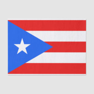 Seda Bandeira do lenço de papel de Puerto Rico