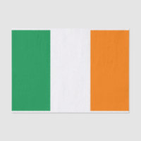 bandeira irlandesa de papel de tecidos para embala