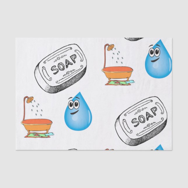Seda Banheira de sabão de papel absorvente (Frente )
